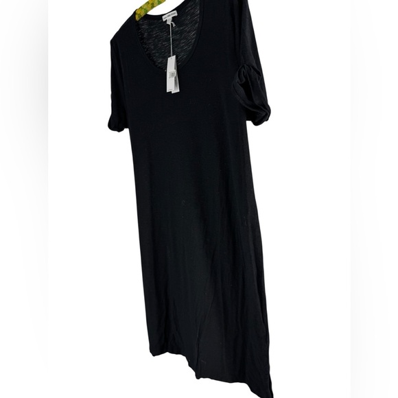 NWT STANDARD JAMES PERSE $165 Rolled Sleeve T-Shirt Dress in Black size 3 large - Picture 3 of 7